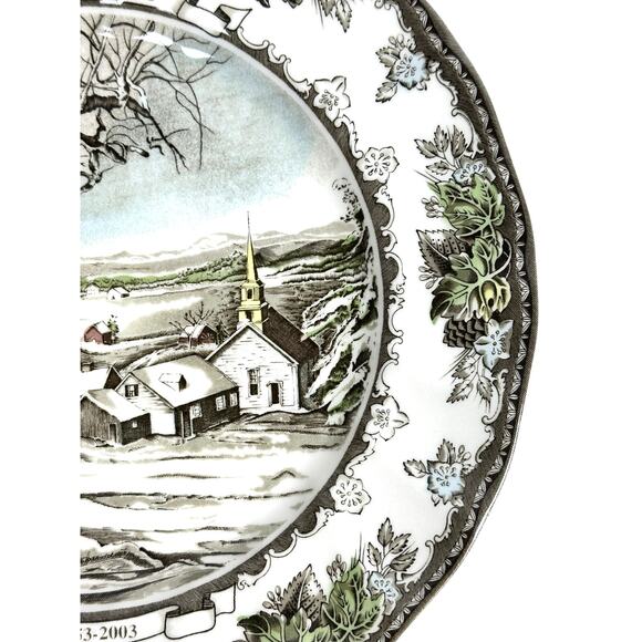 Johnson Bros Friendly Village England Vintage 50th Anniversary Limited Ed. Plate - Picture 5 of 7